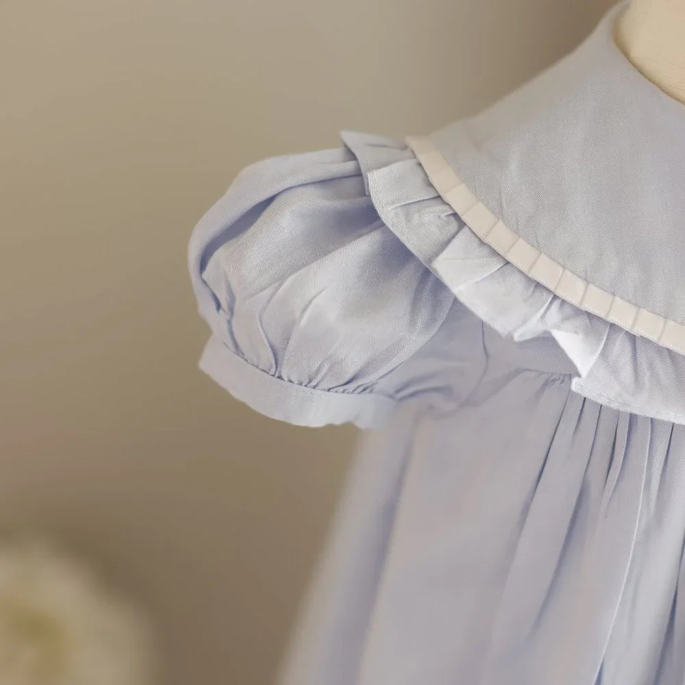 Blue Cotton Float Dress Boutique Bailey Boys 2T Classic Traditional Like New - Picture 2 of 7